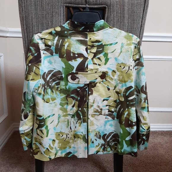 Ruby Rd. Green and Brown Utility Jacket - Picture 4 of 13